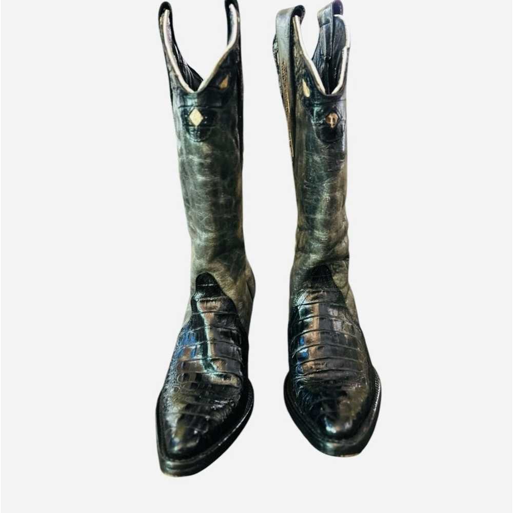 Veari Buitre Hybrid western boots genuine alligat… - image 3