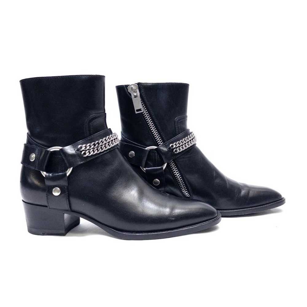 YSL Saint Laurent Wyatt Boots — W US 5 — Black Le… - image 1