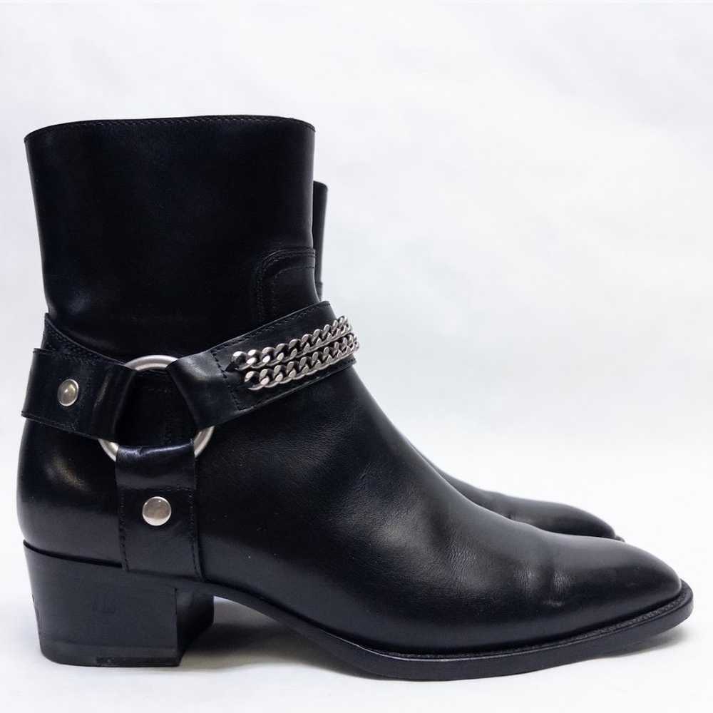 YSL Saint Laurent Wyatt Boots — W US 5 — Black Le… - image 2