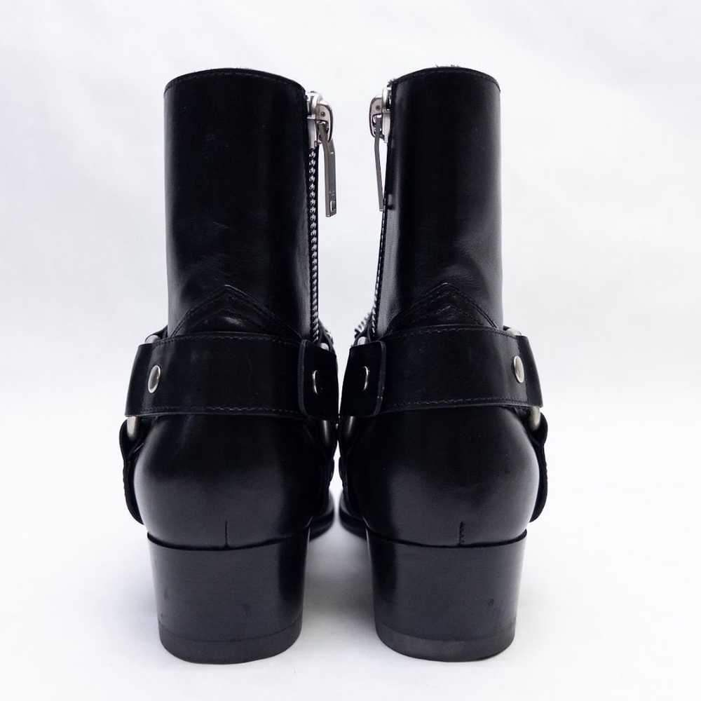 YSL Saint Laurent Wyatt Boots — W US 5 — Black Le… - image 5