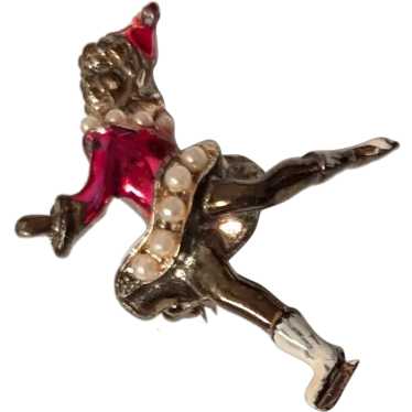 Christmas Ice Skater / Dancer Pin - image 1