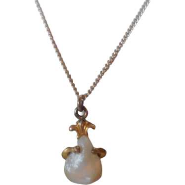 Vintage Mississippi River Pearl Pendant