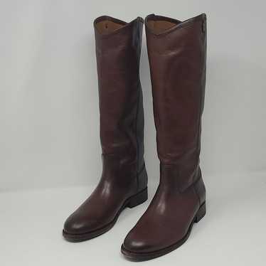 Frye Melissa Button 2 Ridding  Redwood Knee High … - image 1