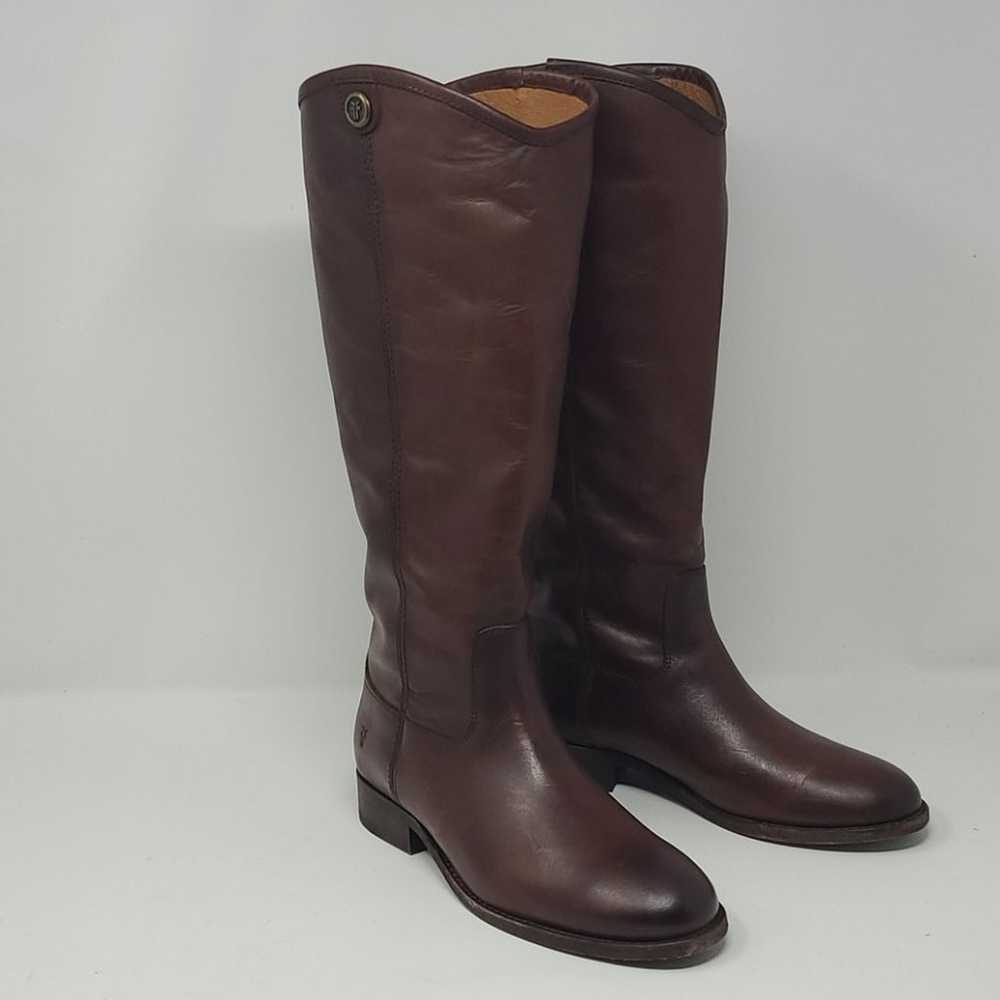 Frye Melissa Button 2 Ridding  Redwood Knee High … - image 3