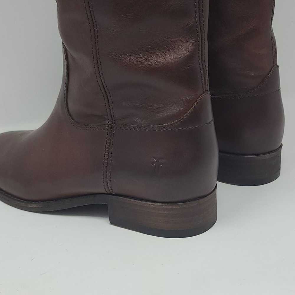 Frye Melissa Button 2 Ridding  Redwood Knee High … - image 6