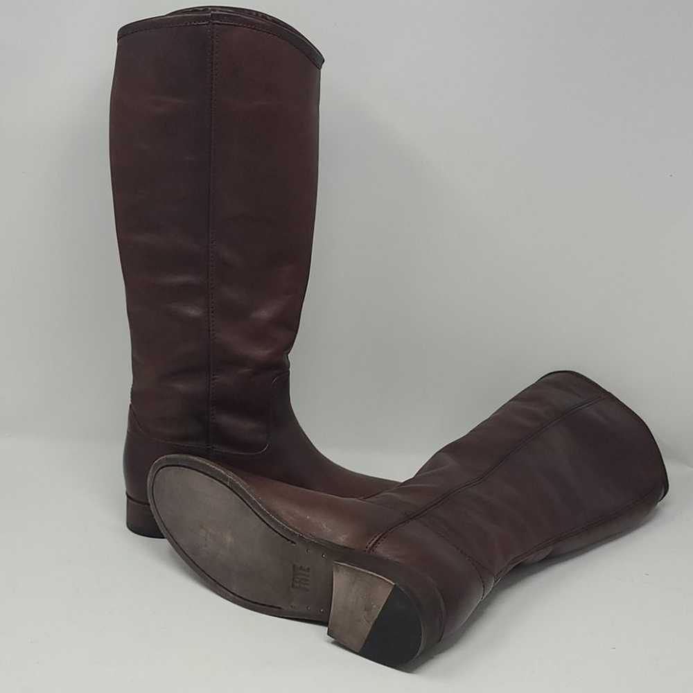 Frye Melissa Button 2 Ridding  Redwood Knee High … - image 7