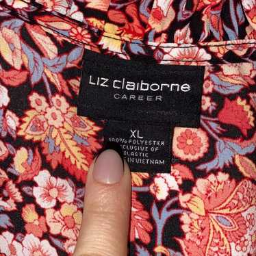 Liz Claiborne sleeveless floral blouse - image 1