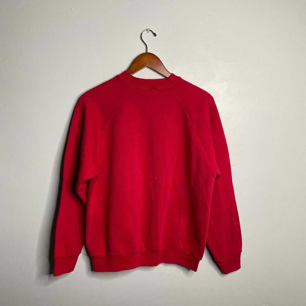 Vintage 90s Vintage Red Merry Christmas Sweatshir… - image 2