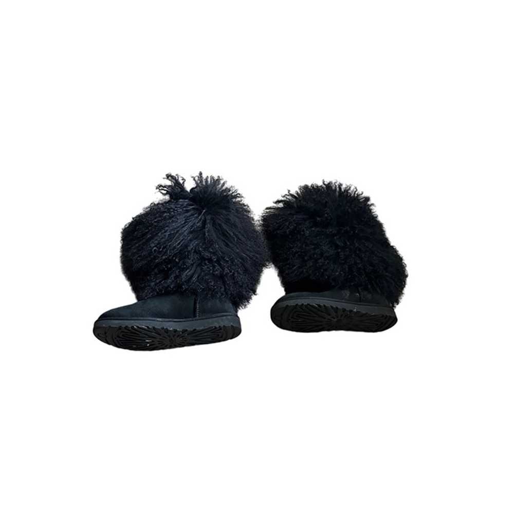 Ugg Australia Black Mongolian Sheepskin Suede Boo… - image 6