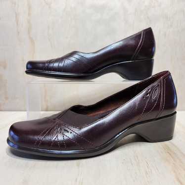 Clarks Artisan Collection Dark Brown Leather Shoe 