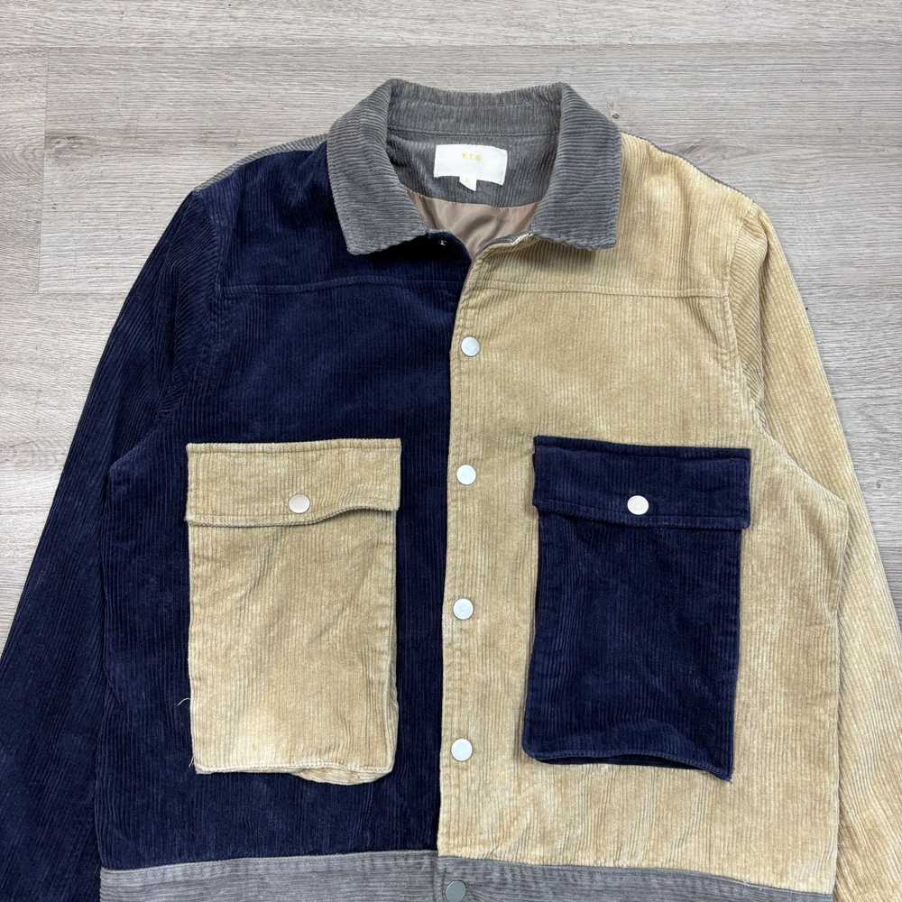 yitai YITAI YTG Corduroy Colorblock Multipanel Bl… - image 2