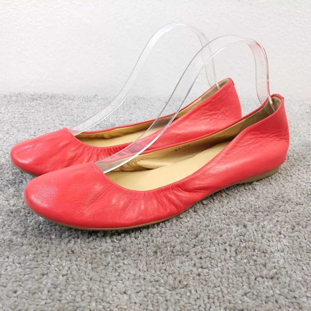 J Crew Ballet Flats Womens 9 Shoes Coral Leather … - image 1