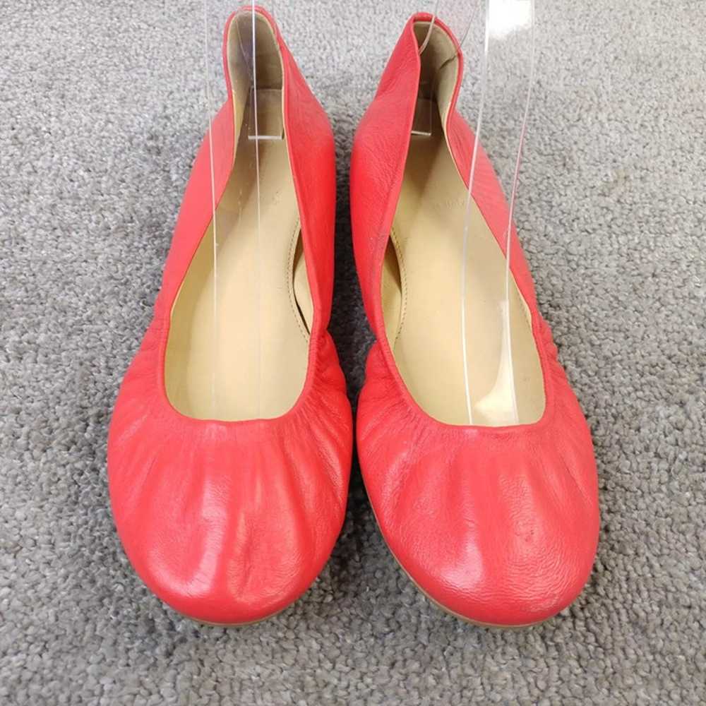 J Crew Ballet Flats Womens 9 Shoes Coral Leather … - image 3