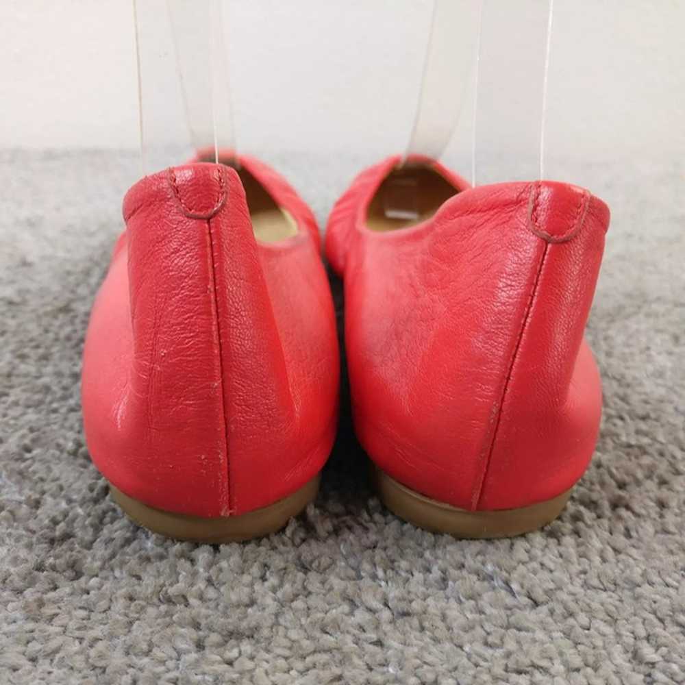 J Crew Ballet Flats Womens 9 Shoes Coral Leather … - image 4