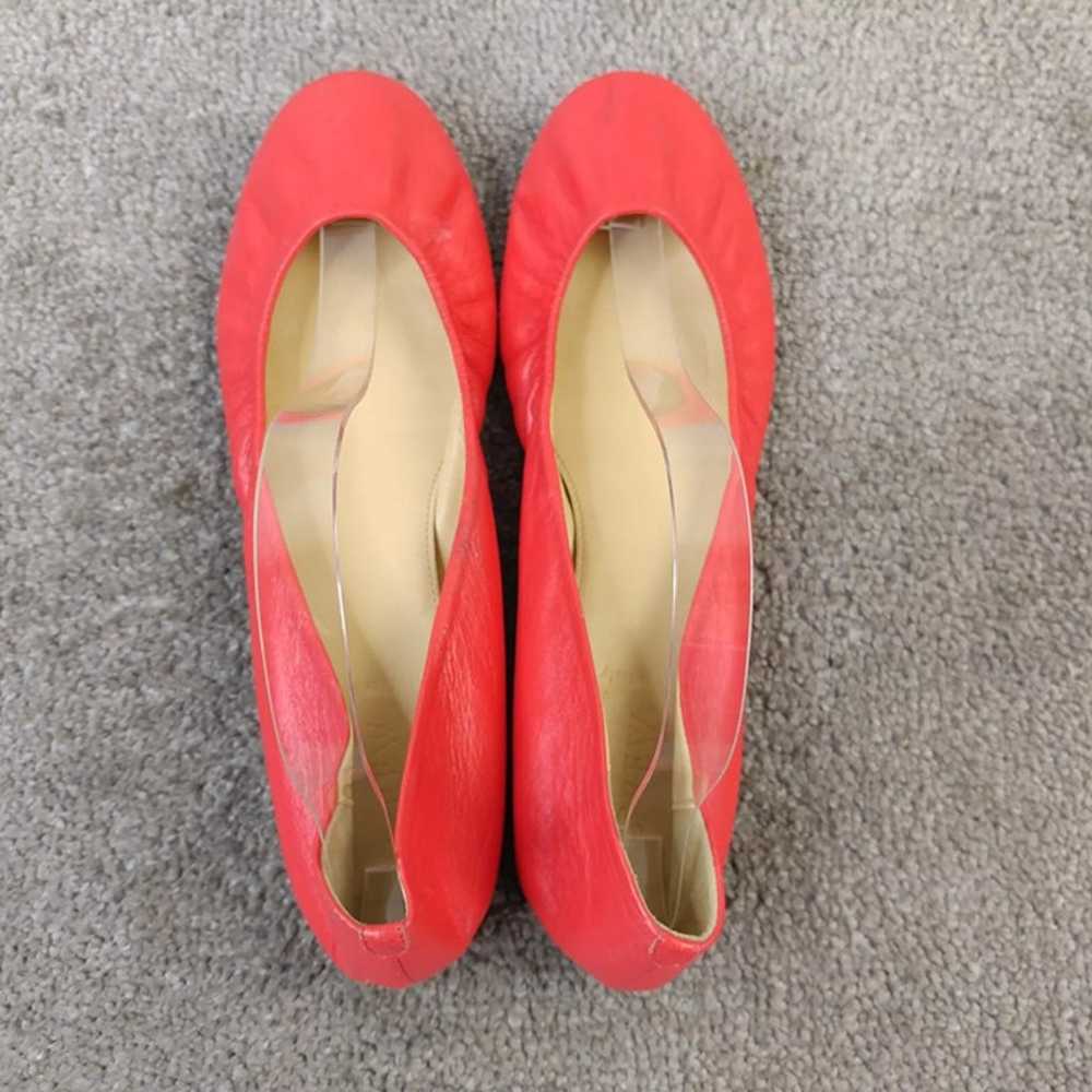 J Crew Ballet Flats Womens 9 Shoes Coral Leather … - image 5