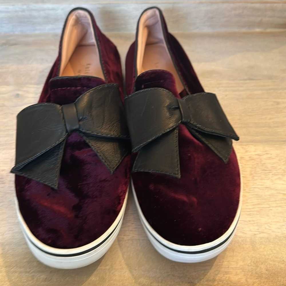 Kate Spade New York Velvet Bow Accents Loafers si… - image 1