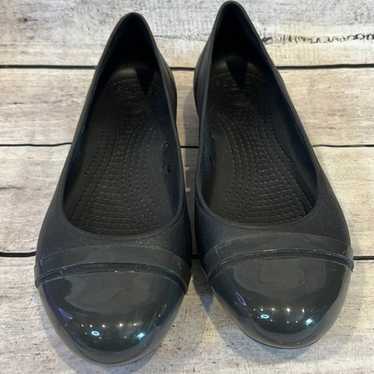 Crocs Patent Leather Toe Iconic Comfort Shoe Size… - image 1