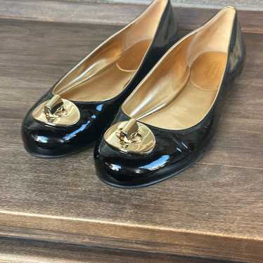 Coach Judyann Patent Leather Flats Size 9.5