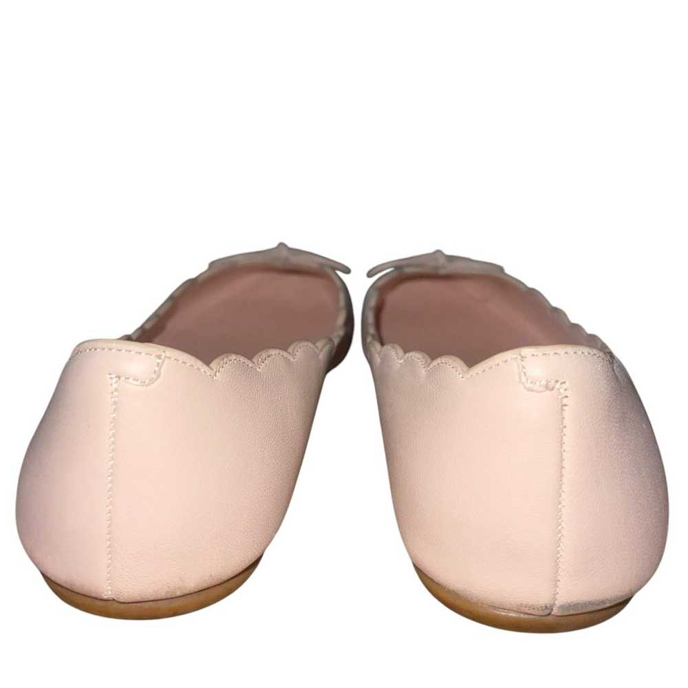 Kate Spade Flats 11B Scalloped Blush Pink Leather… - image 6