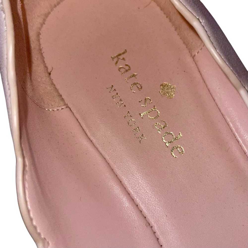 Kate Spade Flats 11B Scalloped Blush Pink Leather… - image 8