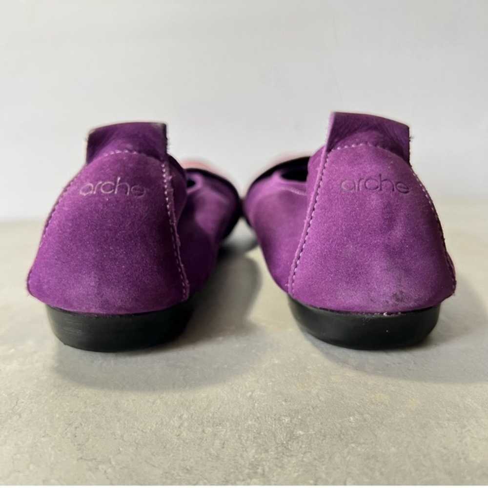 Arche Nubuck Multicolor Purple Ballerinas Flats S… - image 8