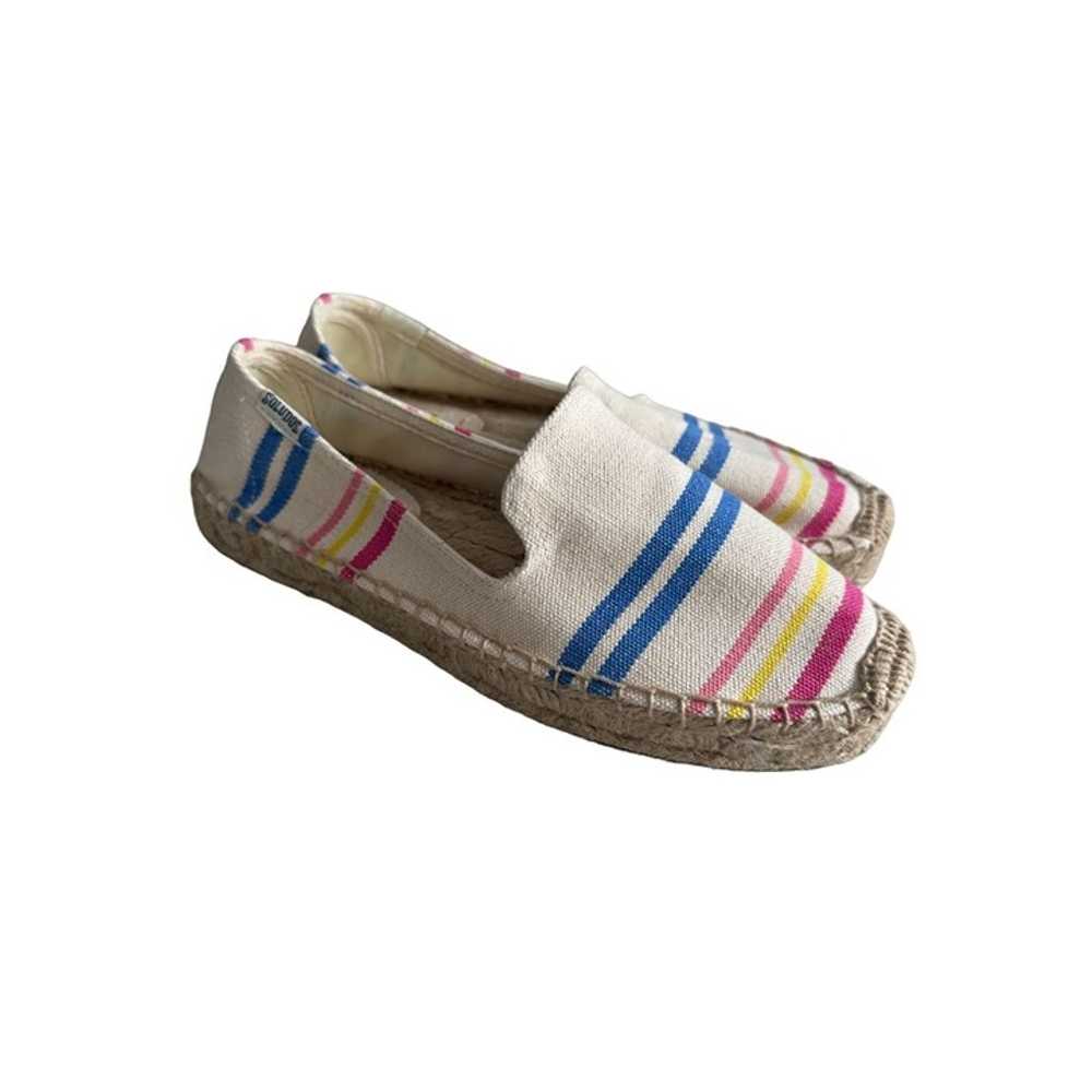 SOLUDOS Multicolor Striped Espadrilles Flats Size… - image 1