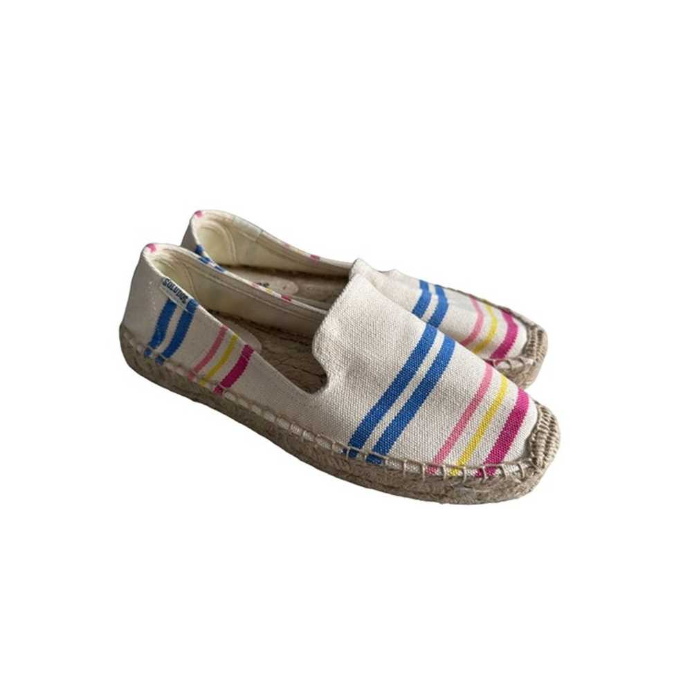 SOLUDOS Multicolor Striped Espadrilles Flats Size… - image 5