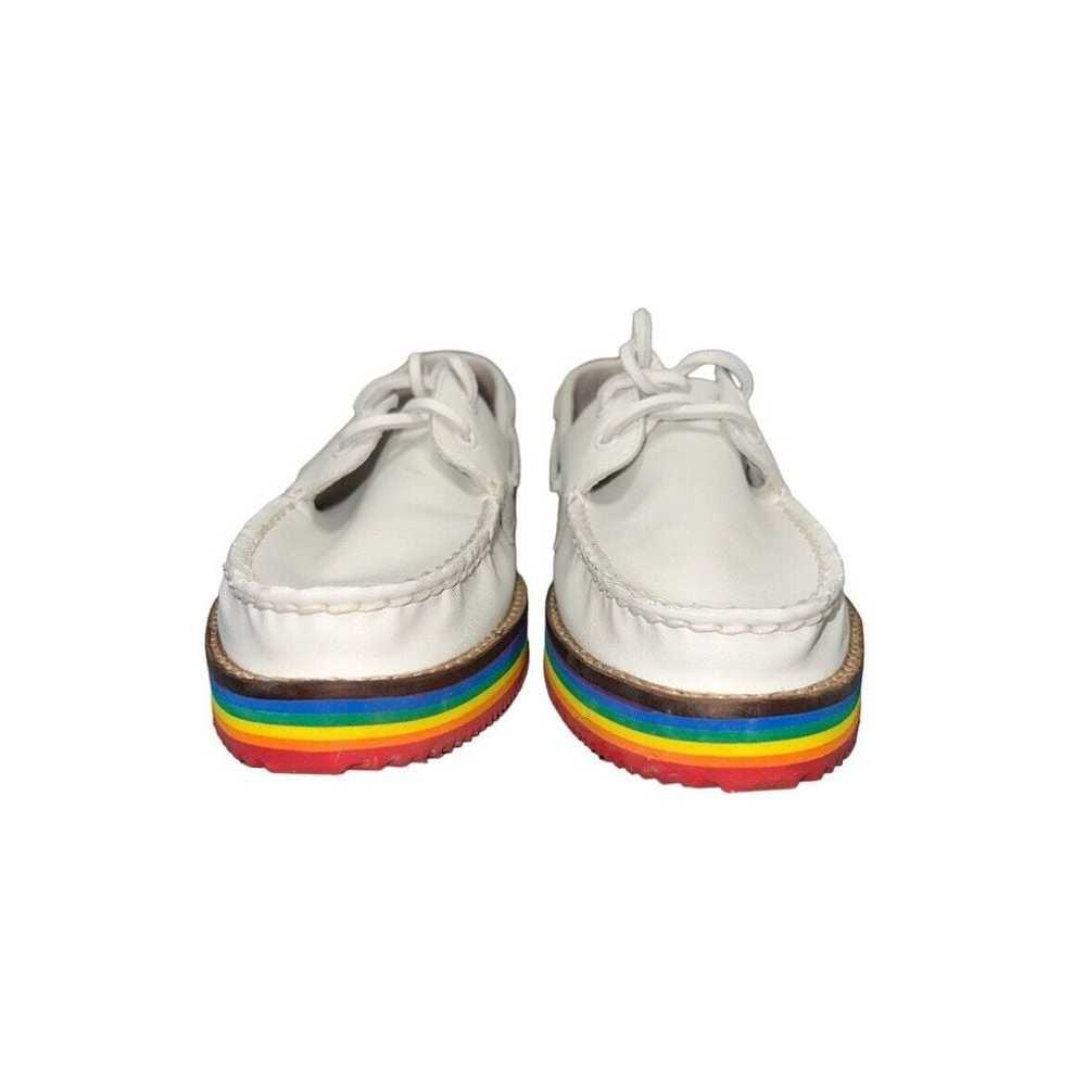 Sperry Top-Sider Pride Size 9 Boat Shoes White Ra… - image 3