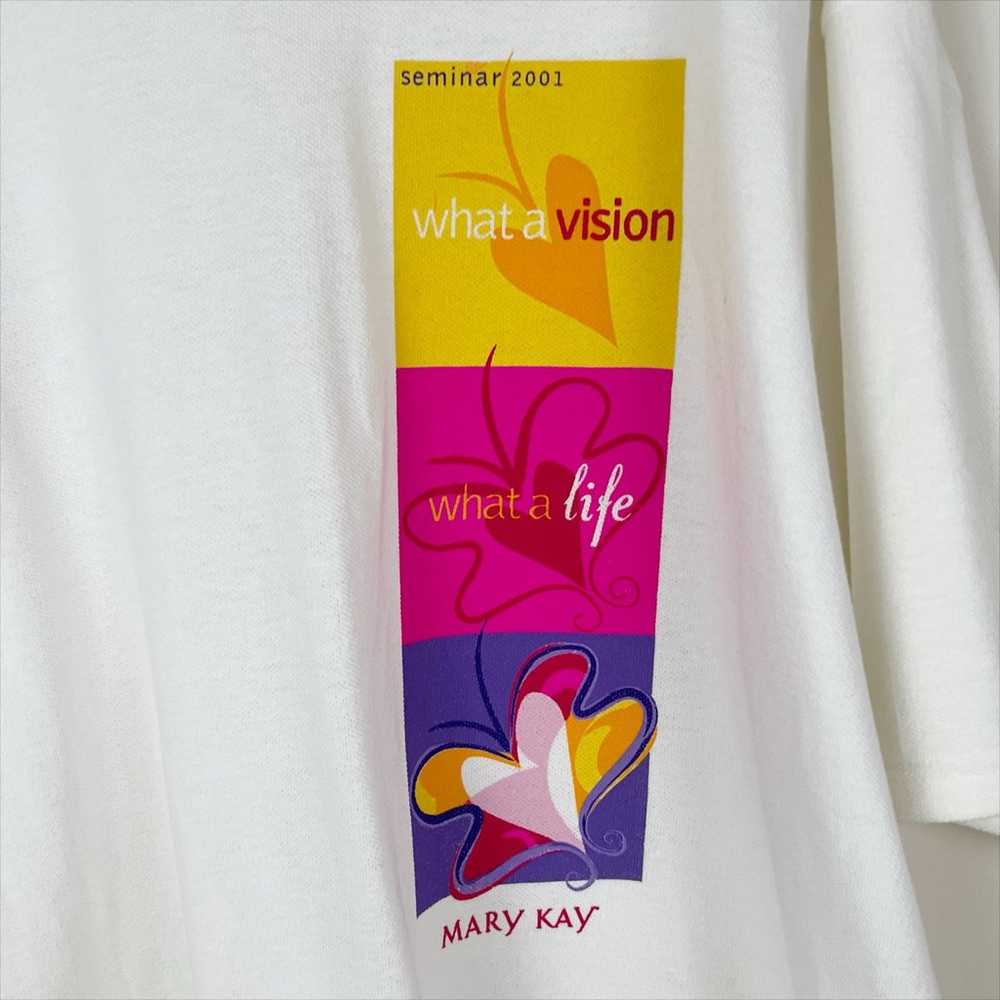 Vintage Mary Kay Seminar 2001 White Graphic Tee T… - image 3