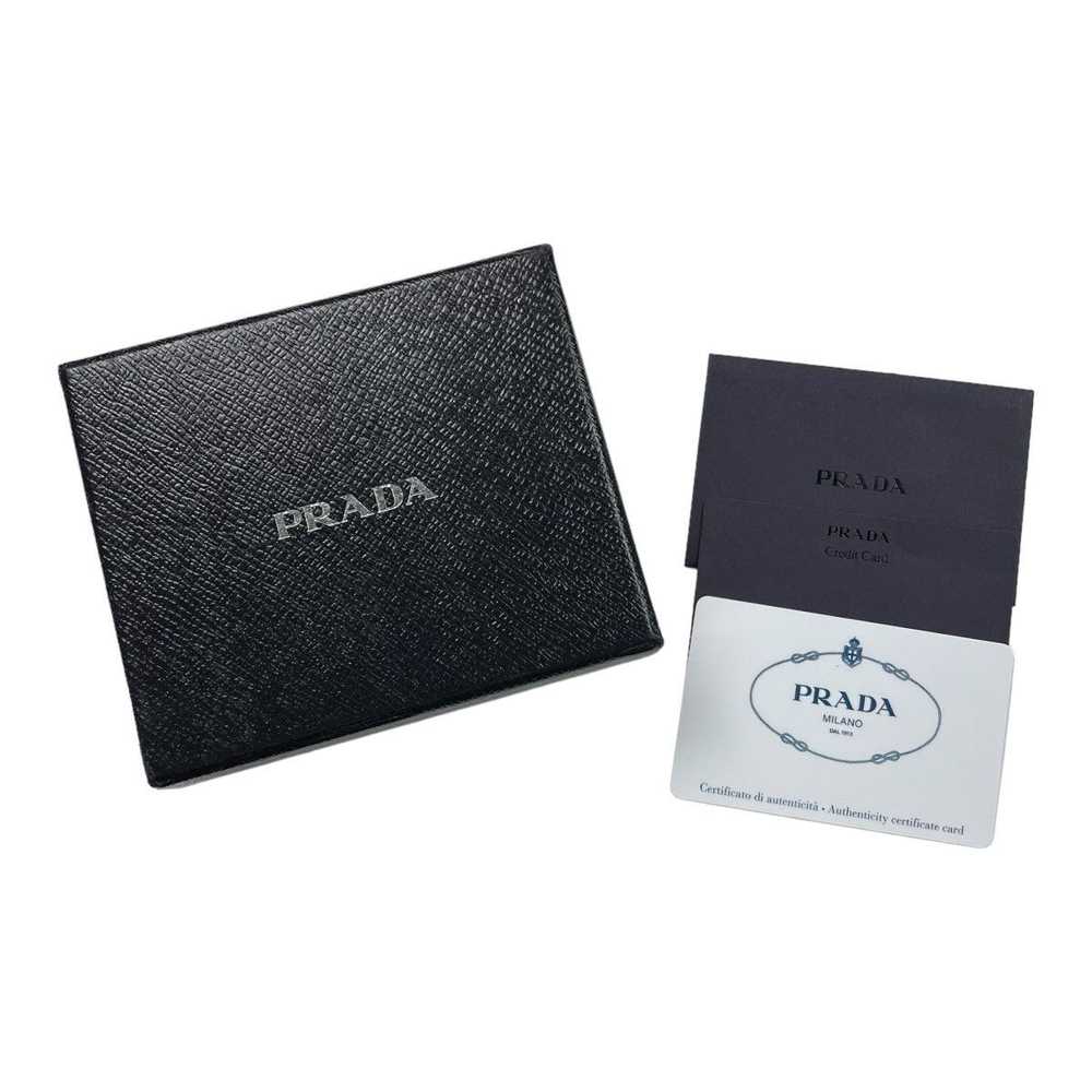 Prada Prada Saffiano Triangle Card Holder Wallet - image 7