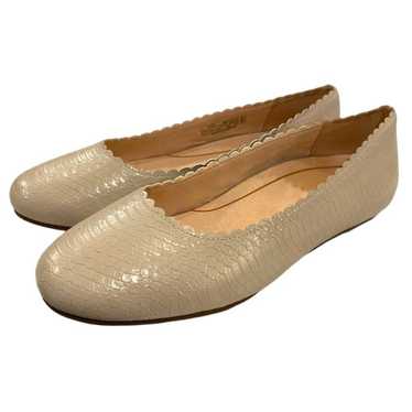 VIONIC WOMENS JULIETA CREAM SNAKE PRINT EMBOSSED … - image 1