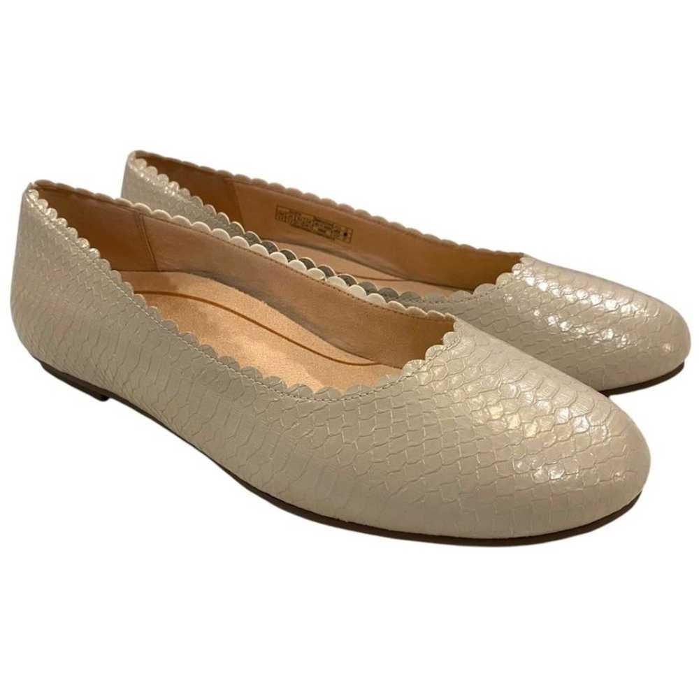 VIONIC WOMENS JULIETA CREAM SNAKE PRINT EMBOSSED … - image 2