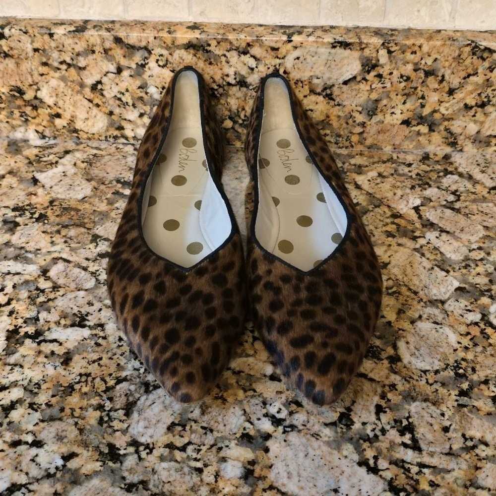 Trendy 2024 Boden Calf Hair Leopard Print Flats 4… - image 3