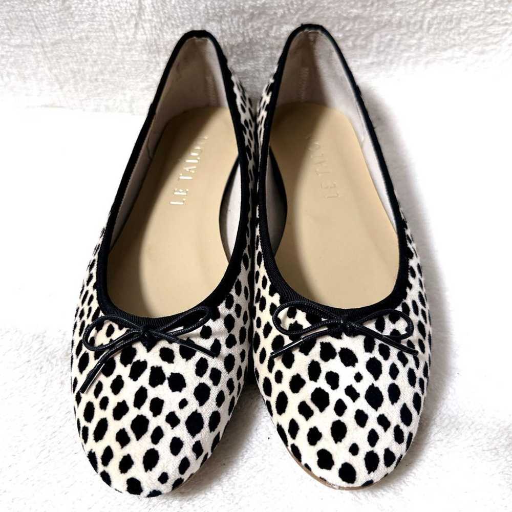 LE TALON flat pumps with ribbon in Dalmatian patt… - image 2