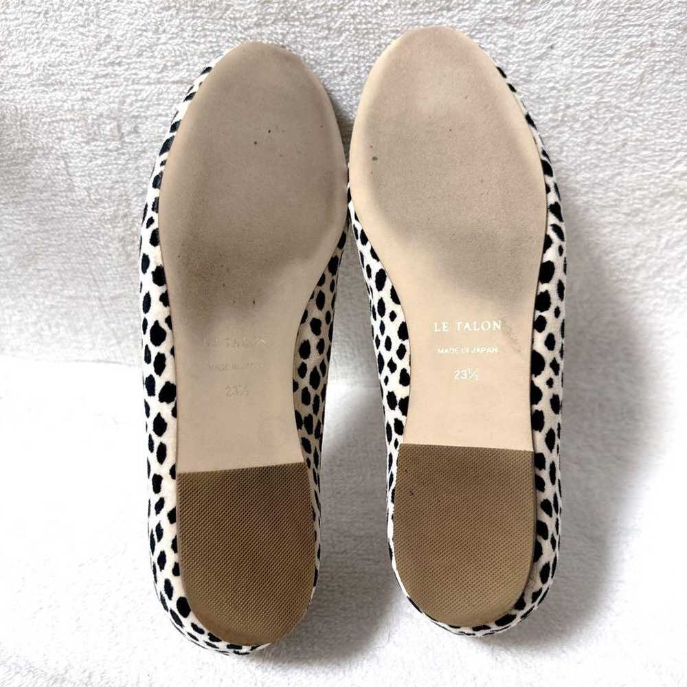 LE TALON flat pumps with ribbon in Dalmatian patt… - image 9