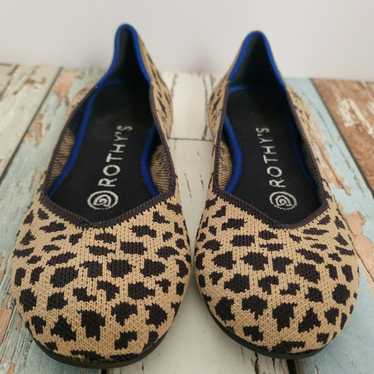 Rothy's women's spotted leopard print round toe f… - image 1