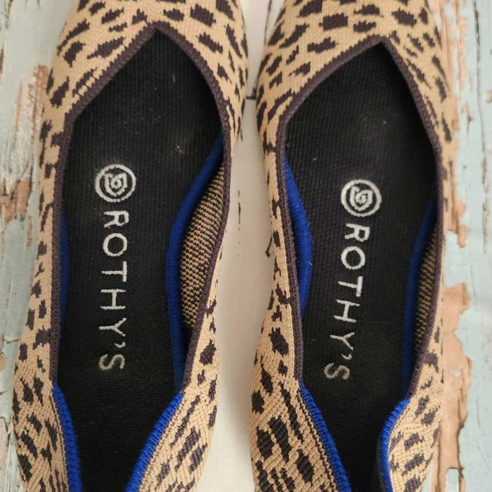 Rothy's women's spotted leopard print round toe f… - image 3