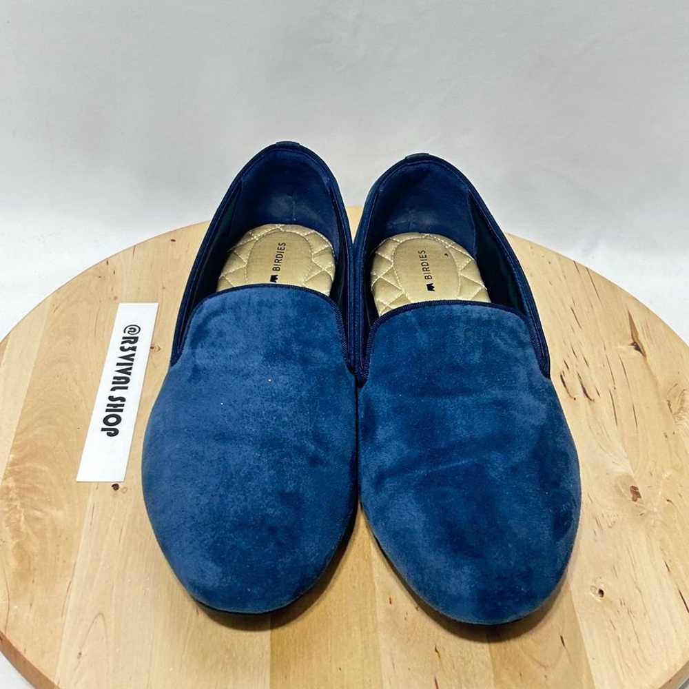 BIRDIES The Starling Ocean Blue Velvet Loafers - … - image 2