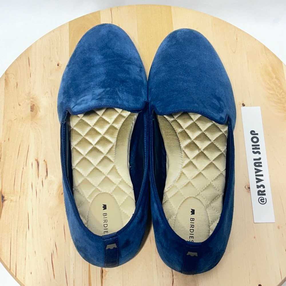 BIRDIES The Starling Ocean Blue Velvet Loafers - … - image 7