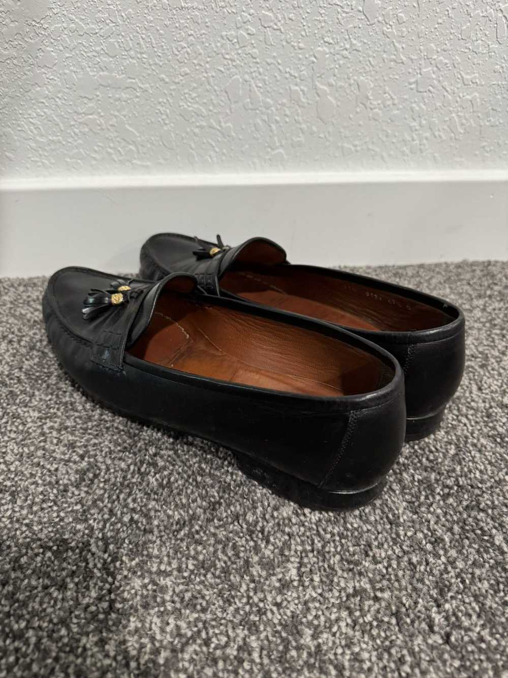 Gucci × Vintage Vintage Gucci Loafers - Black Lea… - image 5