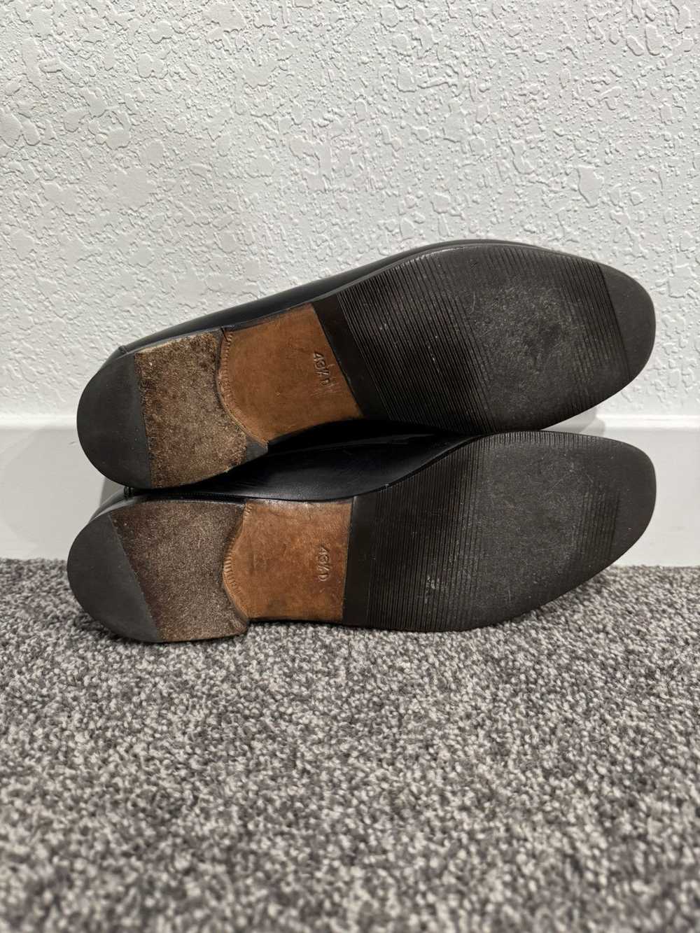 Gucci × Vintage Vintage Gucci Loafers - Black Lea… - image 7