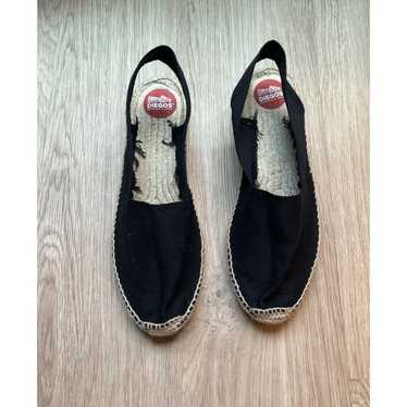 Diegos Black Espadrilles Shoes Size 9.5 Handmade I