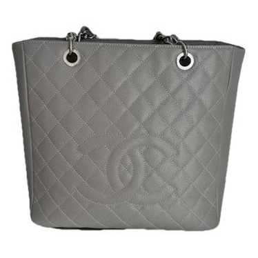 Chanel Petite Shopping Tote leather tote