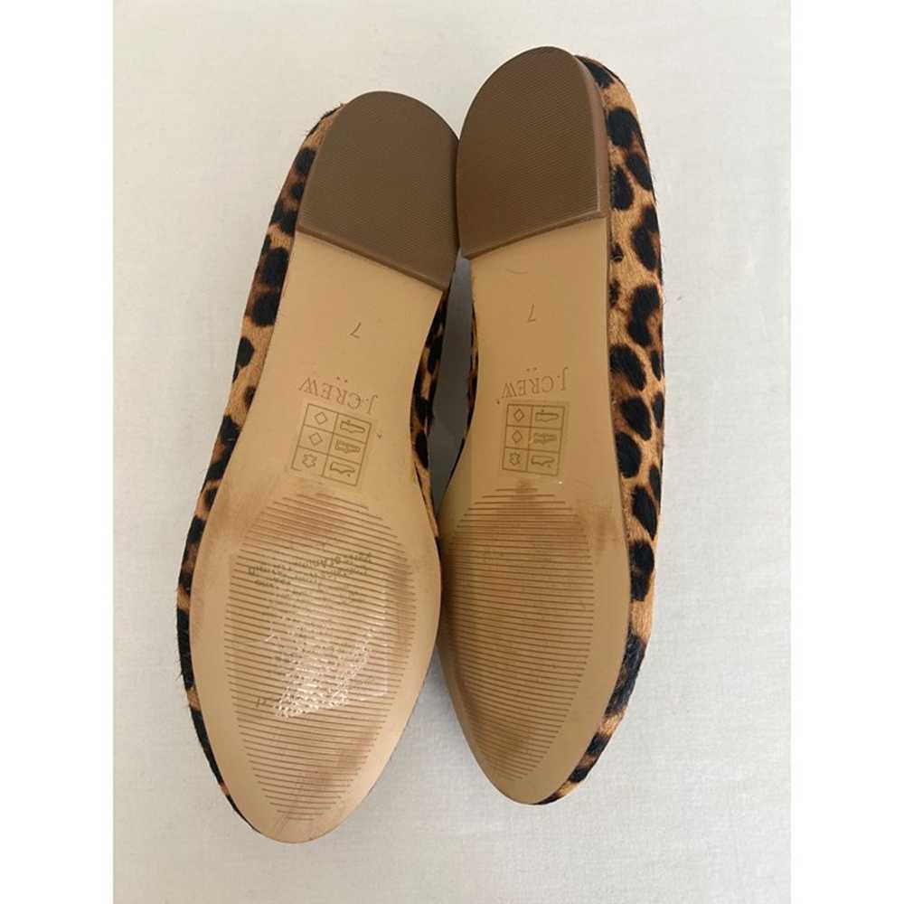 J Crew Factory Leopard calf hair smoking loafers … - image 2