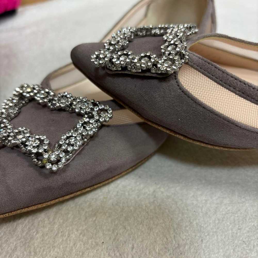 DIANA Rhinestone-Embellished Flat Pumps 23.5cm - image 12