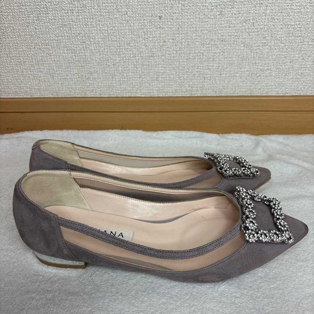 DIANA Rhinestone-Embellished Flat Pumps 23.5cm - image 7