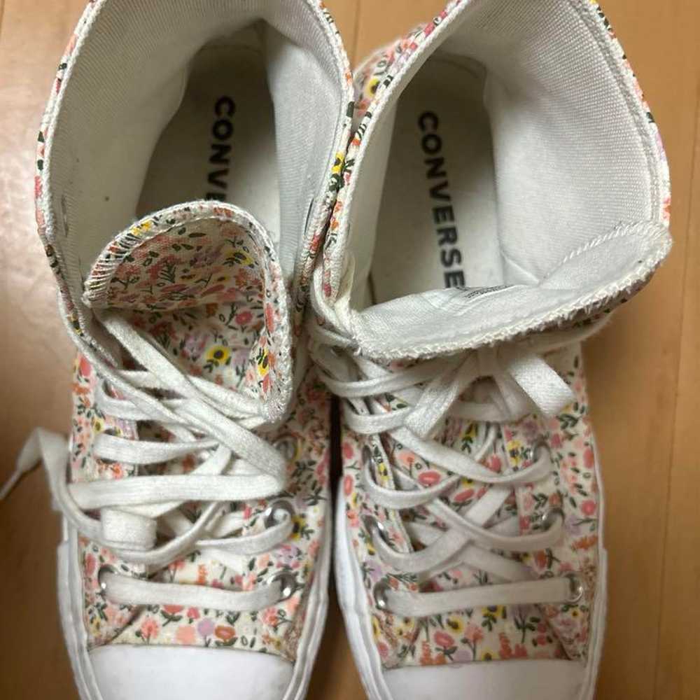 Converse Kids Floral Print Shoes 25cm - image 4