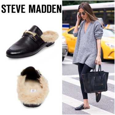 STEVE MADDEN 【KHLOE】BLACK LEATHER