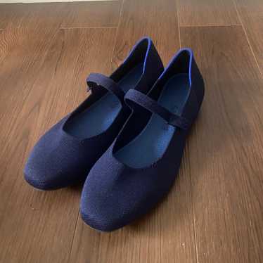 Rothys The Square Mary Jane in Navy - 9