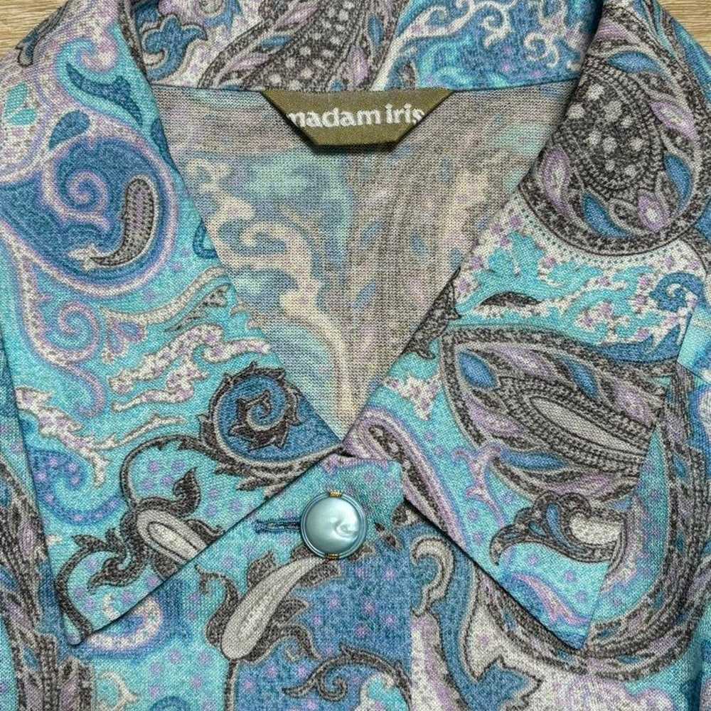 Paisley shirt, vintage, long sleeve, triacetate, … - image 3